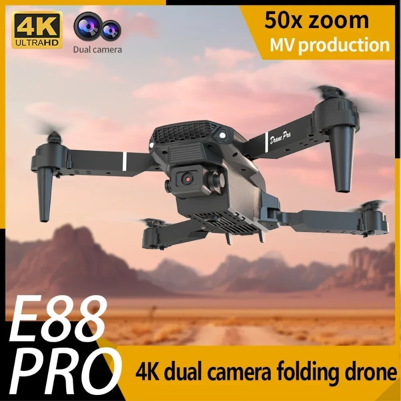 Drone E88 Rc Quadcopter - Мини-дрон E88 с камерой 4K HD,