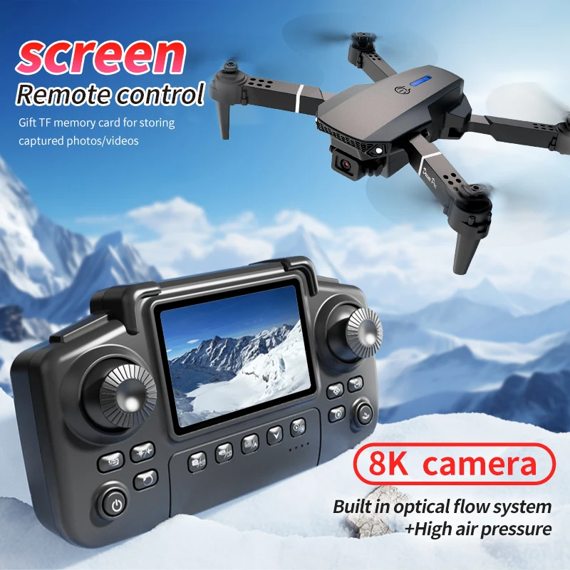 Профессиональный дрон E88 PRO  – обзор и цена Drone Rc With Screen