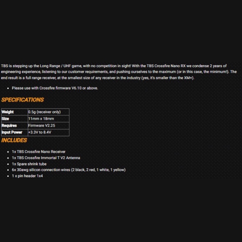 A49K-TBS для дальнобойного рад – обзор и цена Crossfire Receiver Rx