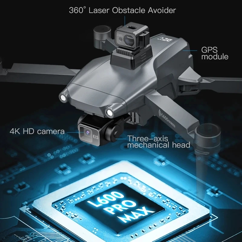 L600 PRO MAX GPS Дрон Професси – обзор и цена Drone Rc With Screen