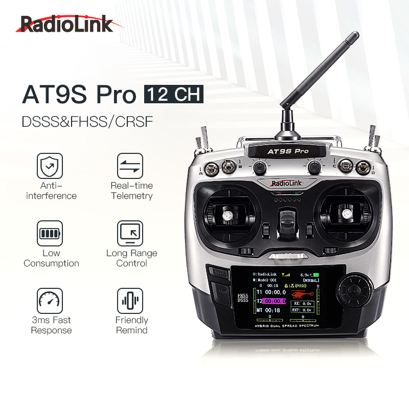Радиопередатчик RadioLink AT9S – обзор и цена Rc Transmitter Drone