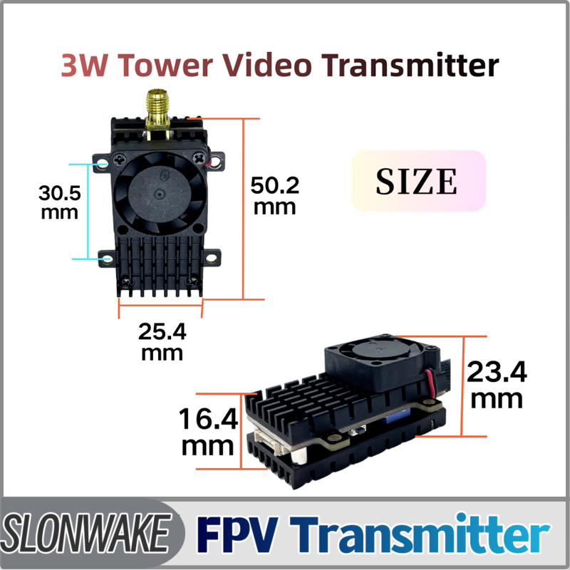 SLONWAKE 5,8G 3000 МВт Модуль  – обзор и цена Rc Transmitter Drone